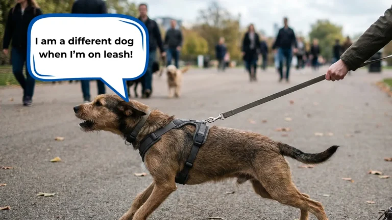 dog lunge at other dogs only on leash