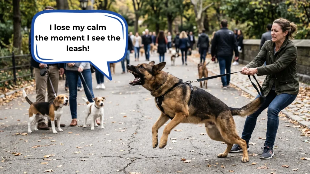 dog reactive on leash