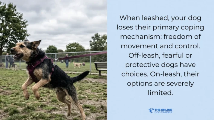 signs of leash reactivity in dogs