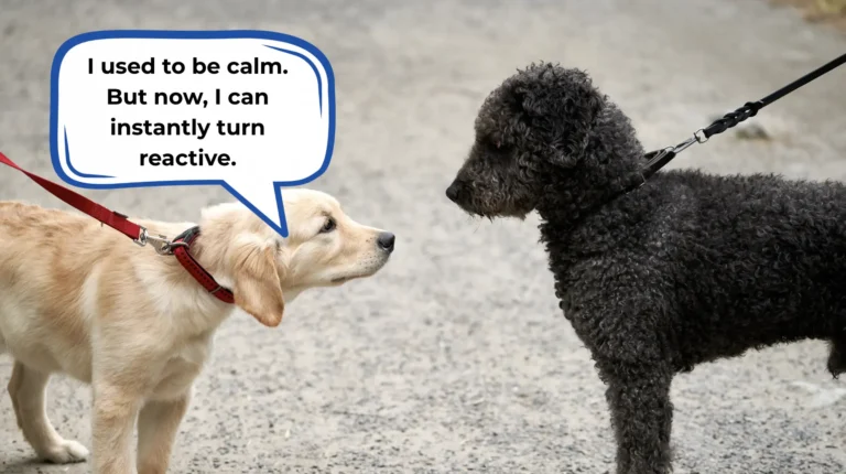 dog suddenly reactive during playdates