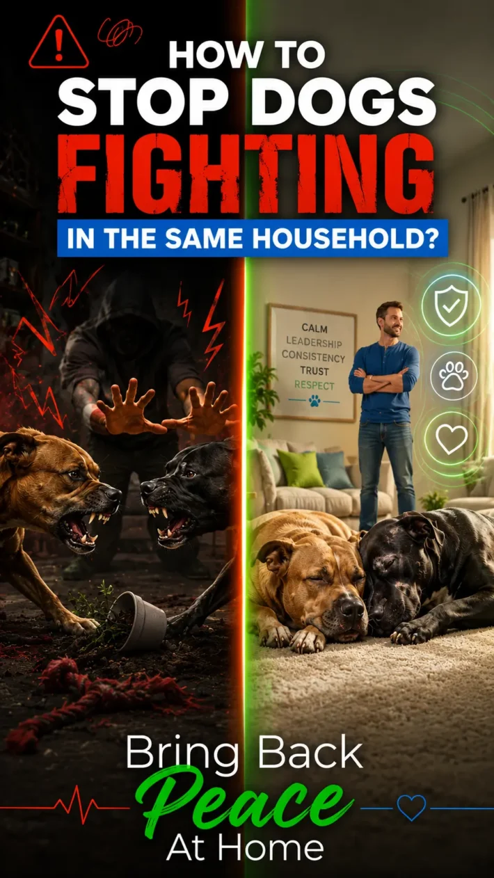 How to stop dogs fighting in same household