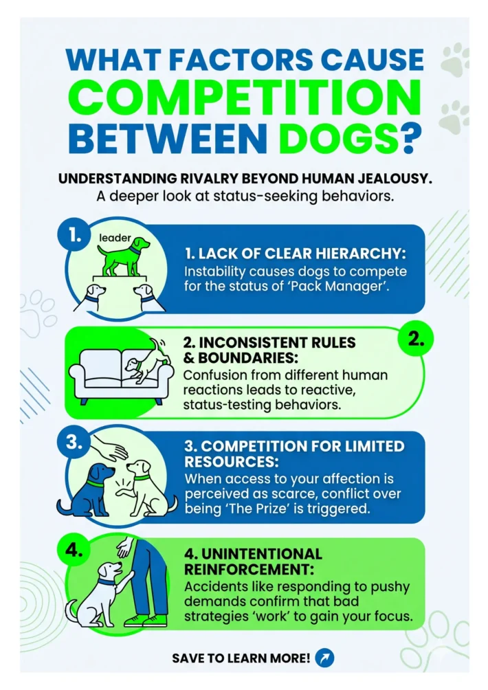 what causes competition between dogs