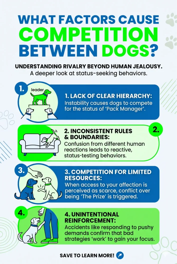 what causes competition between dogs