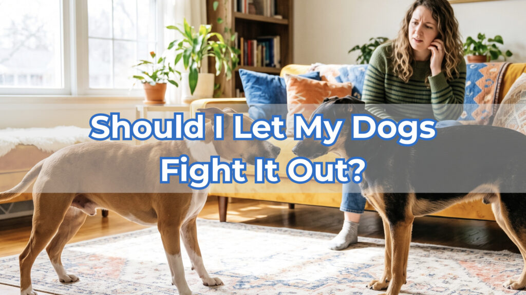 should you let dogs fight it out