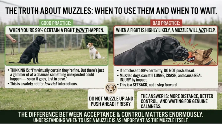 dog muzzles when to use
