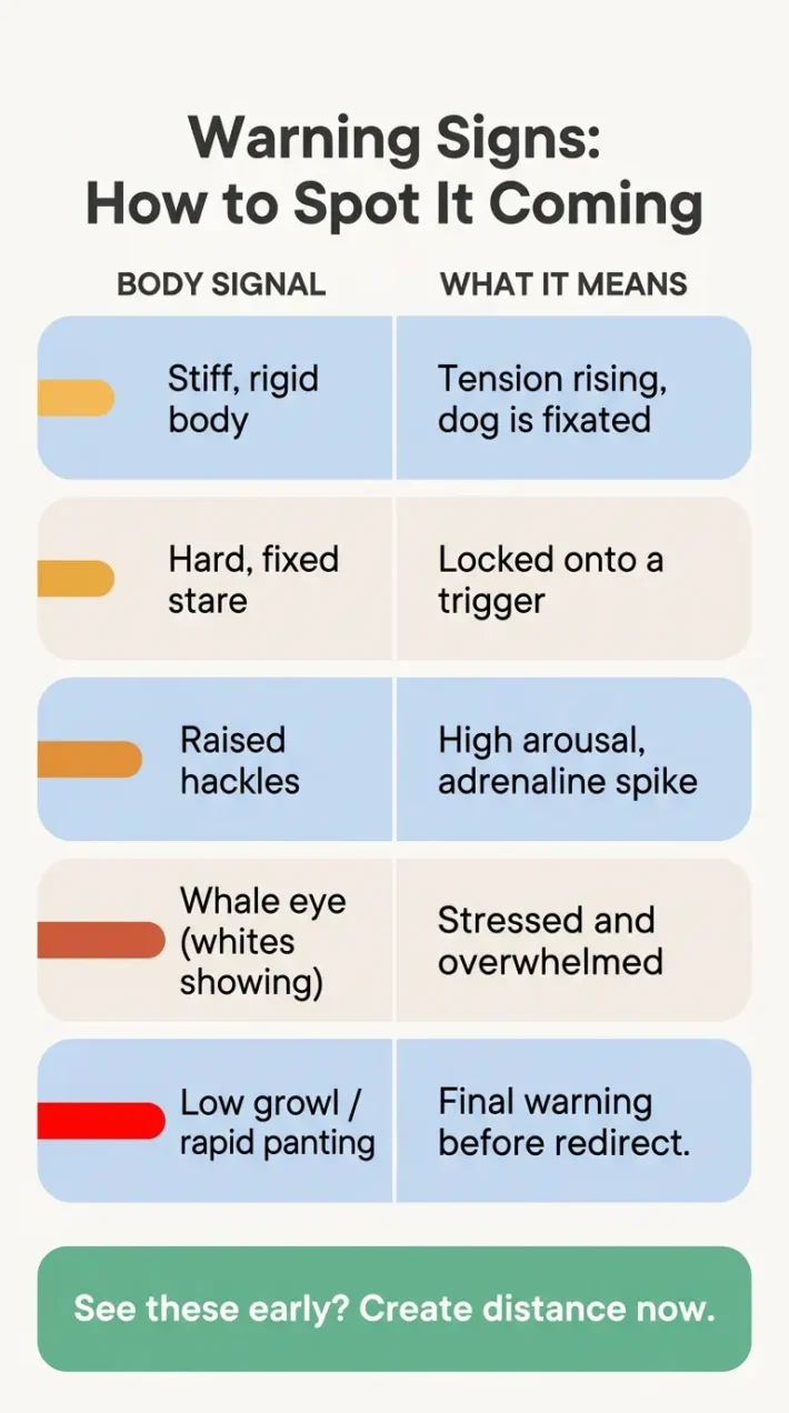 warning signs of dog aggression