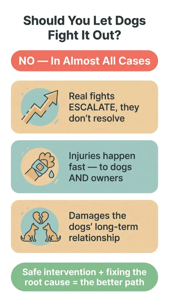 why dogs should not fight it out
